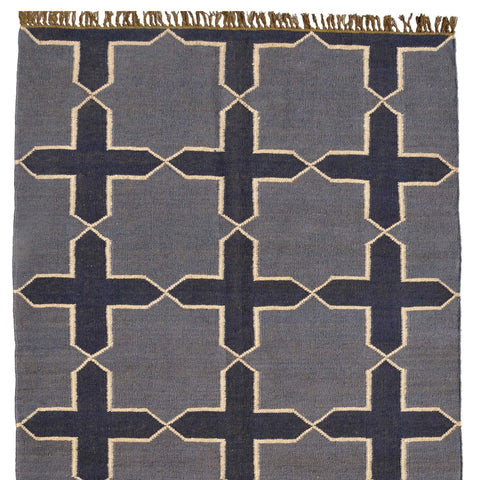 Wool Jute Modern Rug - Boho Charm