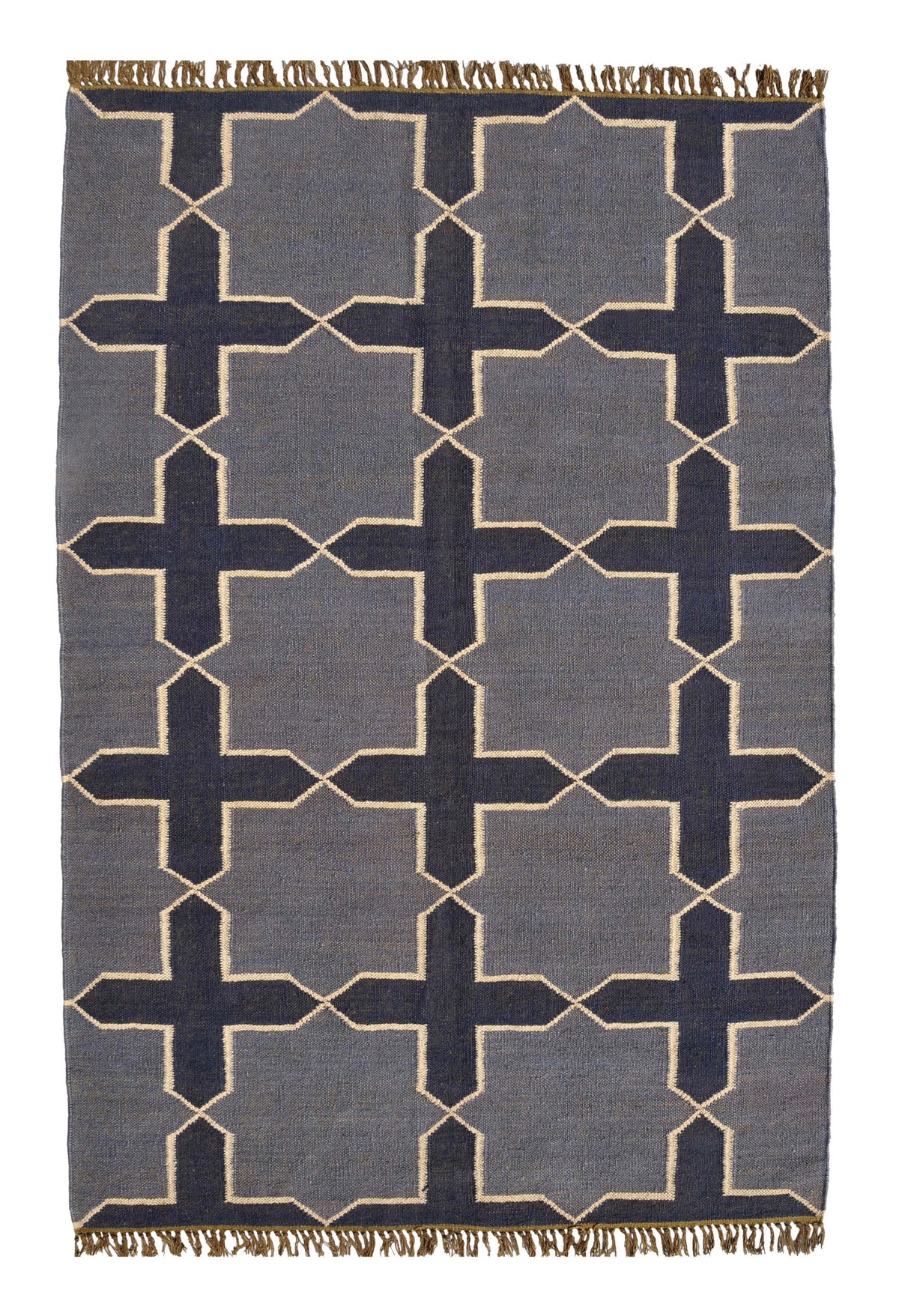 Wool Jute Modern Rug - Boho Charm