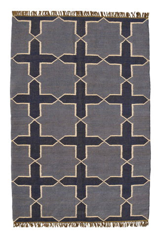 Wool Jute Modern Rug - Boho Charm