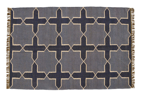 Wool Jute Modern Rug - Boho Charm