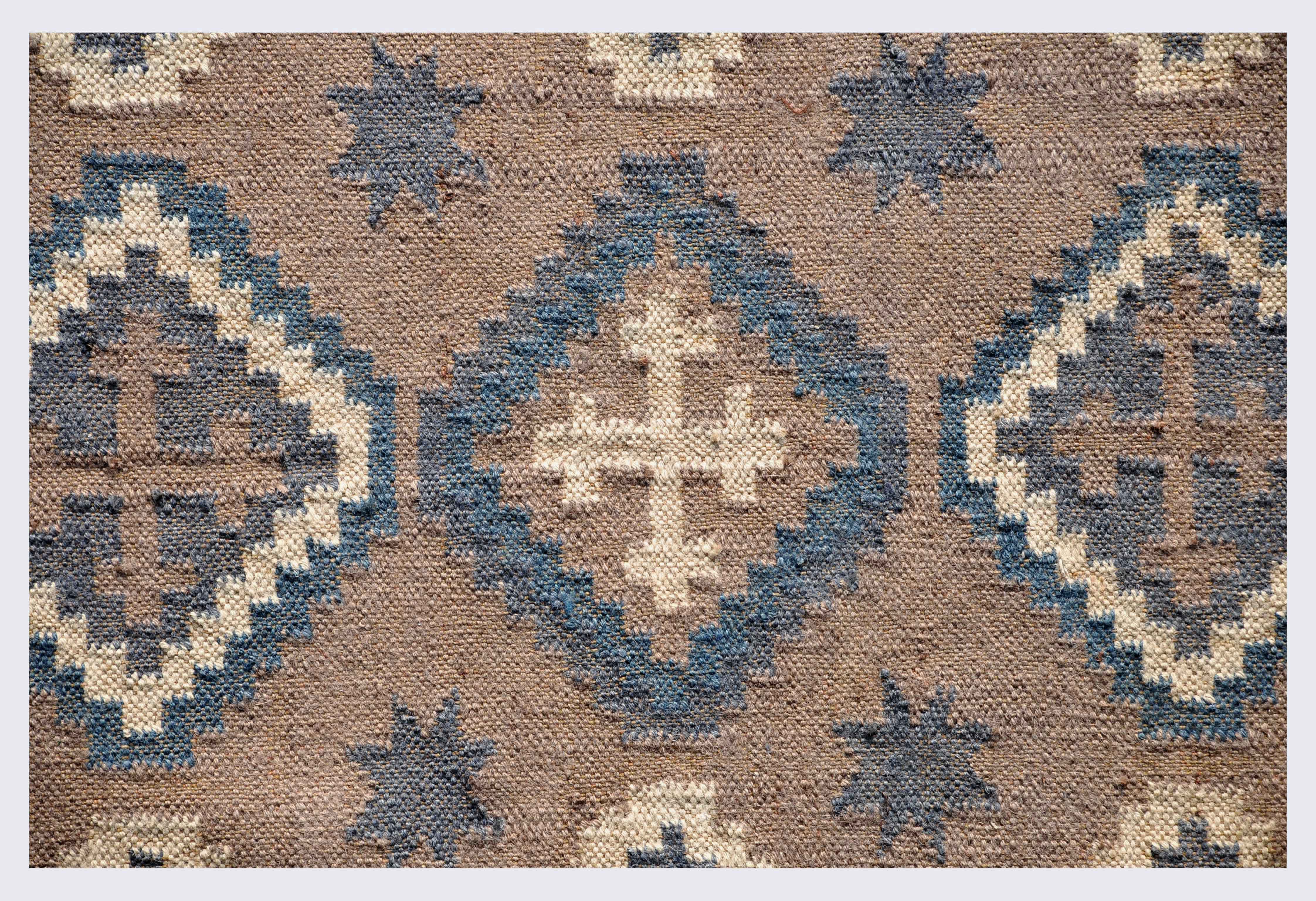 Handmade Kilim Wool Jute Rug